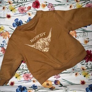 Brown 'Howdy' Graphic Sweatshirt